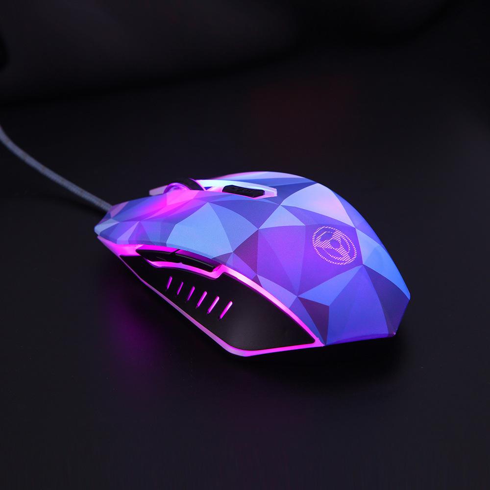 Sữa Ong Chúa Lược USB Chuột Chơi Game Có Dây 6 Nút Quang Máy Tính Game Thủ Chuyên Nghiệp Chuột Cho Laptop LOL CS Đèn LED Kim Cương phiên Bản