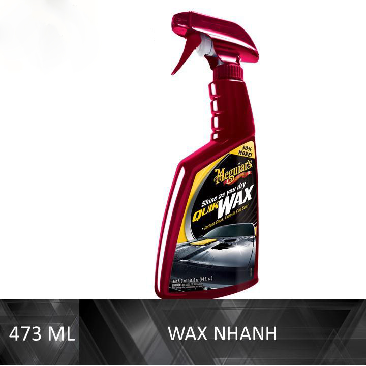 Meguiar's Wax bóng nhanh cho sơn dòng Cleaner - Quick Wax - A1624, 710 ml, 24 oz