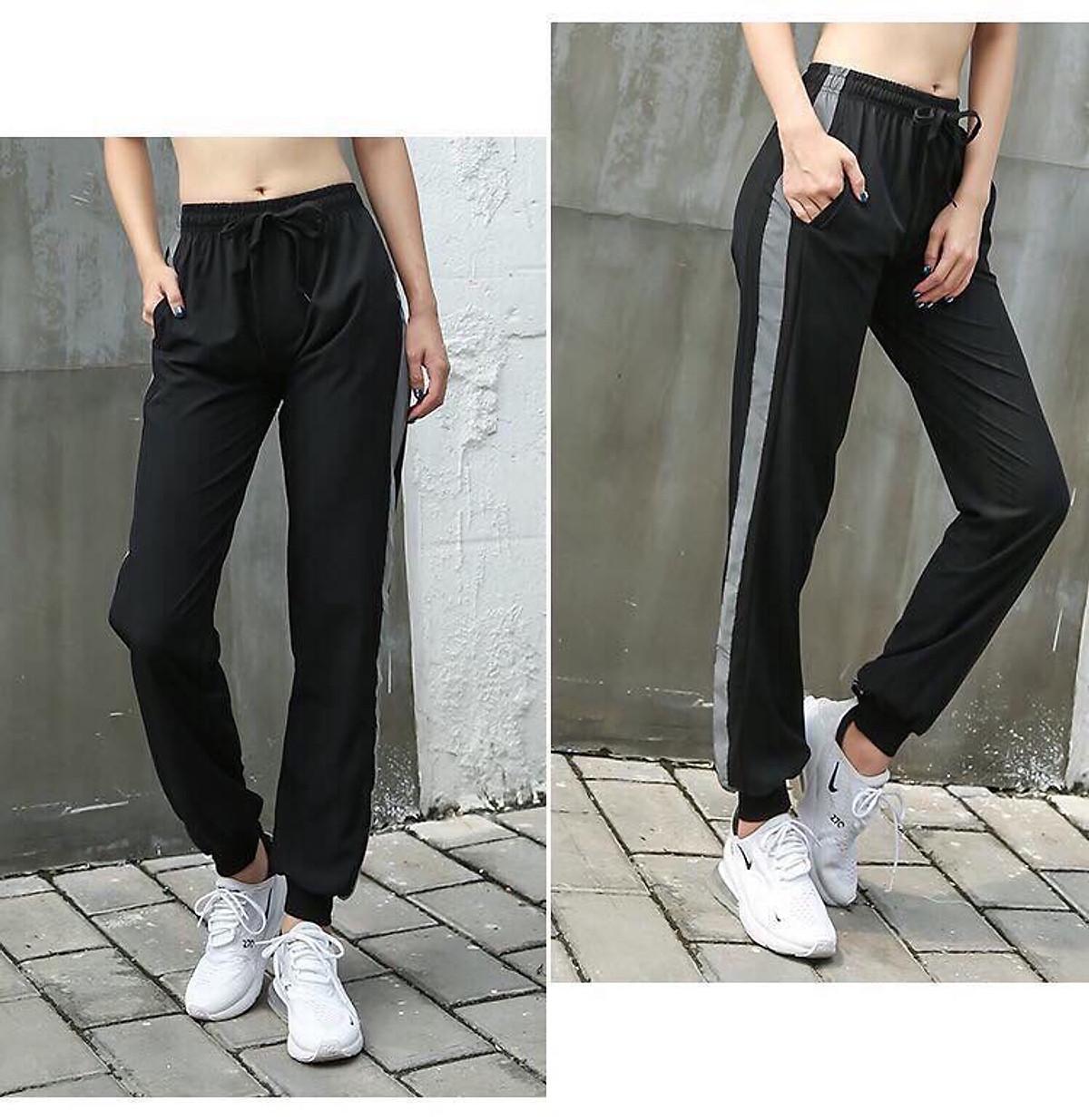 QUẦN JOGGER NỮ VẢI DÙ CAO CẤP NHIỀU MÀU ĐA NĂNG - Hồng