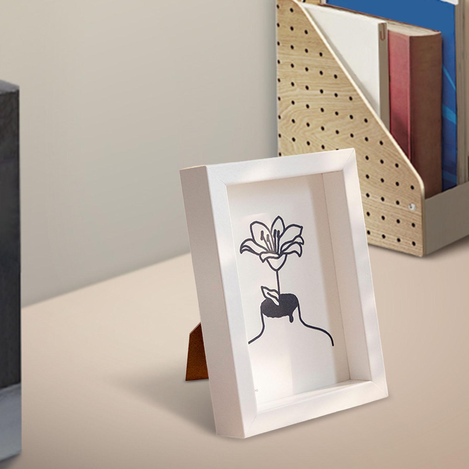 Modern Wooden Picture Frame Photo Holder Desktop and Wall Square Photo Frame