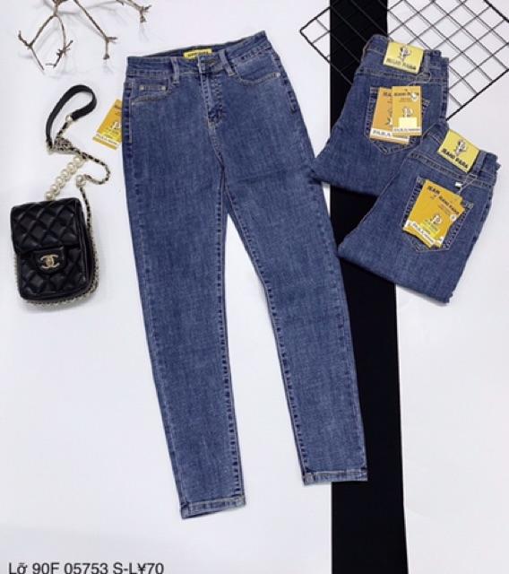 QUẦN JEANS ÔM COTTON JEANS DÀY MỀM CO GIÃN- hình thật shop chụp