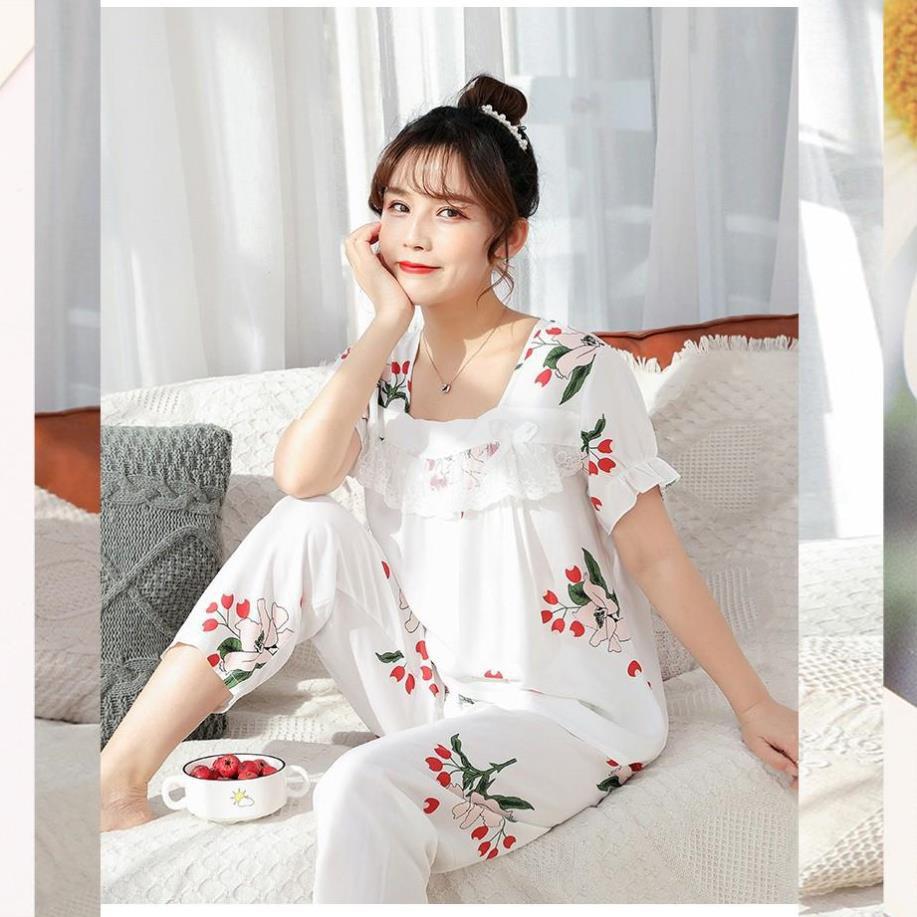 Đồ bộ nữ đẹp phong cách Hàn – đồ mặc nhà siêu xinh, bộ đồ ngủ thoải mái B52