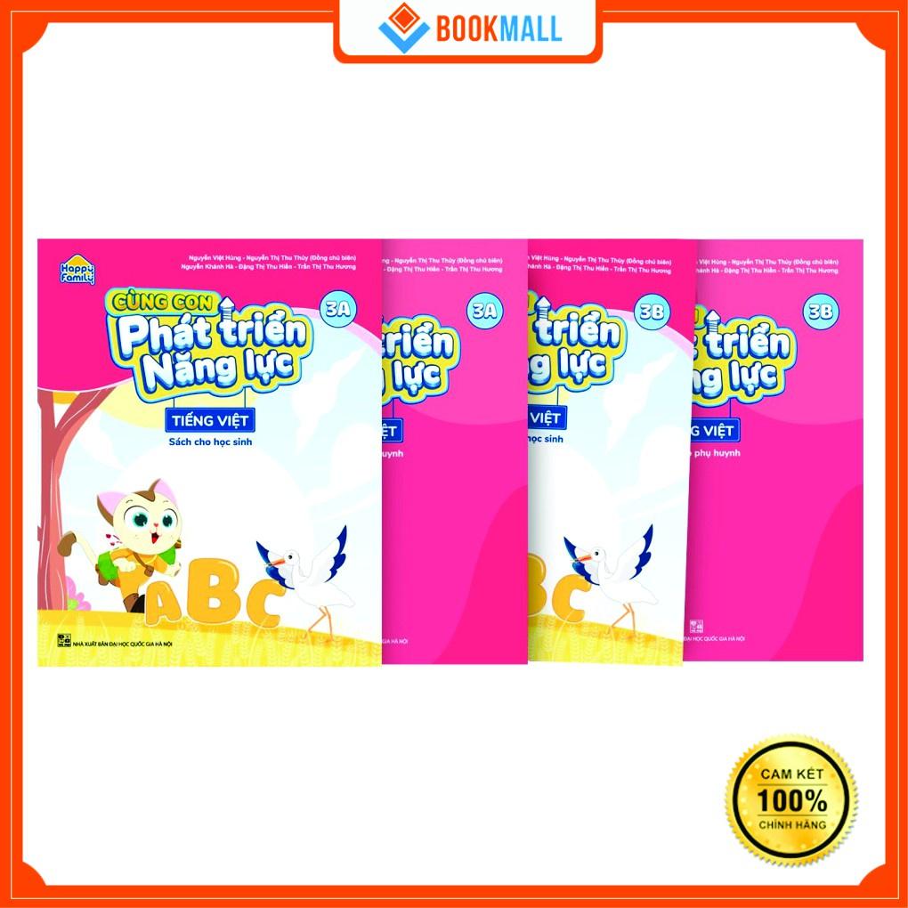 Sách - Bộ 4 cuốn Happy Family: Cùng con phát triển năng lực Toán học 3