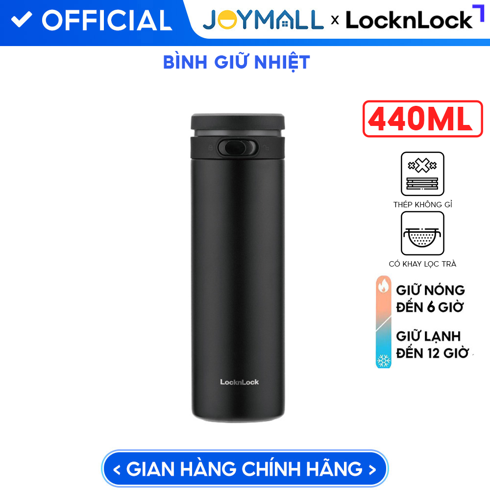 Bình Giữ Nhiệt LocknLock LHC4287 440ml, Hàng Chính Hãng, Thép Không Gỉ SUS316L – JoyMall