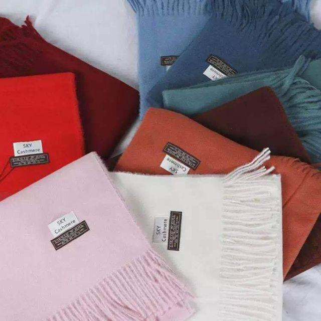 Khăn dạ cashmere quàng cổ lông cừu nam, nữ CHẤT ĐẸP