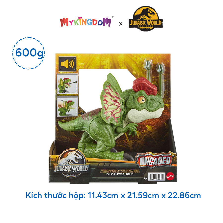 Đồ Chơi Jw Khủng Long Uncaged Dilophosaurus JURASSIC WORLD MATTEL HNT65