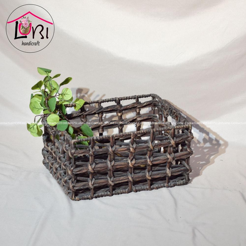 Sọt đựng đồ đan lục bình hình chữ nhật - sang trọng