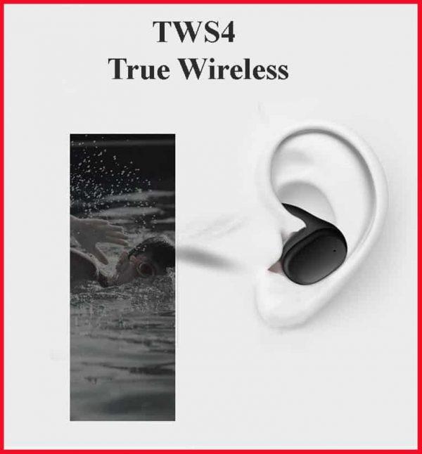 Tai nghe TWS4 True Wireless, cảm biến chạm, nghe nhạc cực đỉnh