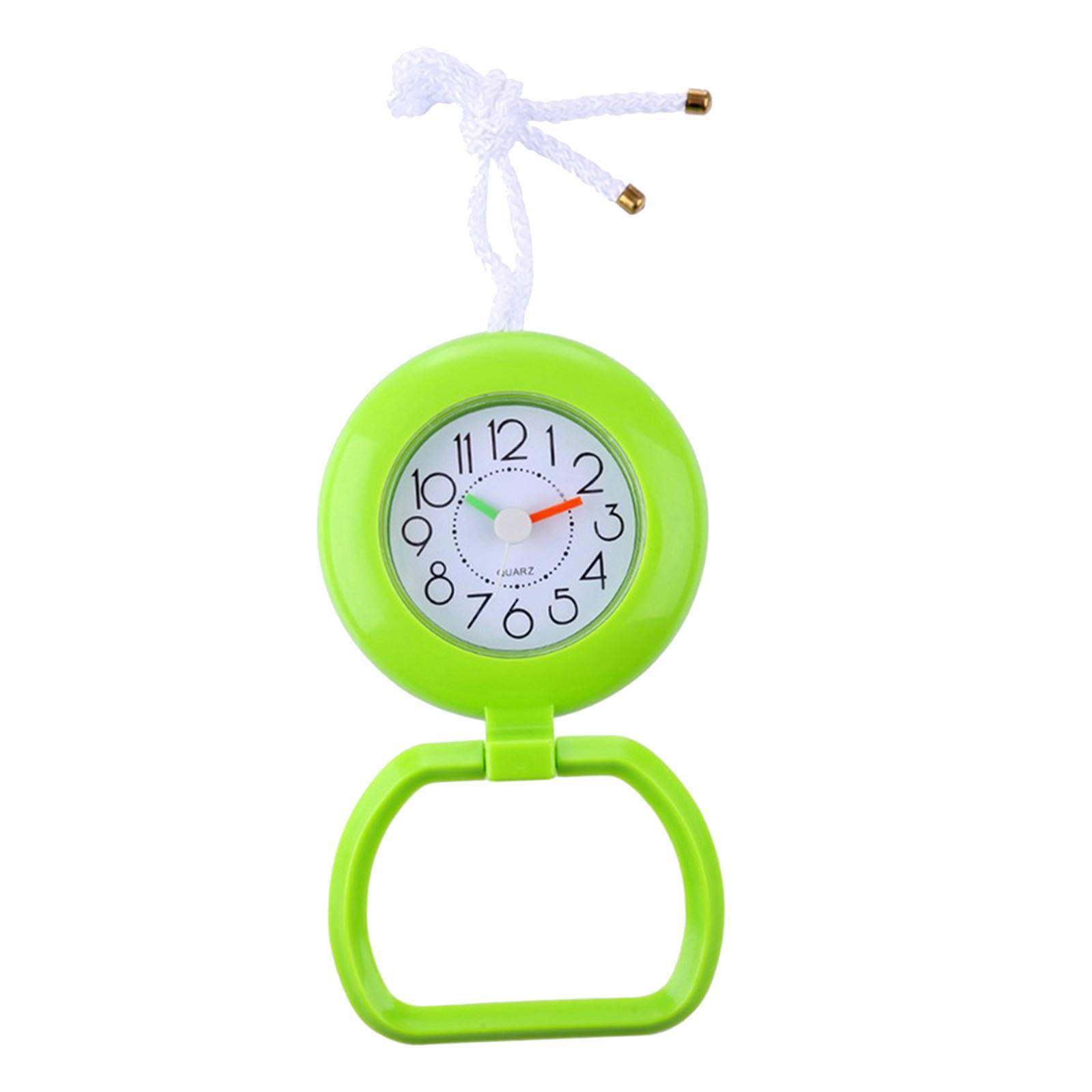 Bathroom Shower Clock Waterproof Desk Clock Wall Clock Silent Green