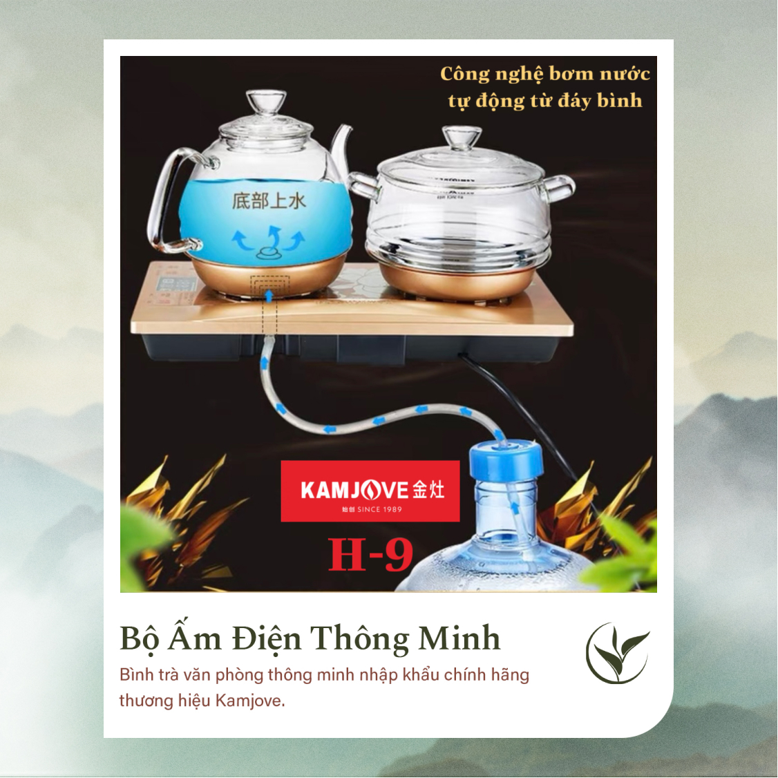 Bộ Ấm Điện Bàn Trà Thông Minh Kamjove H-9