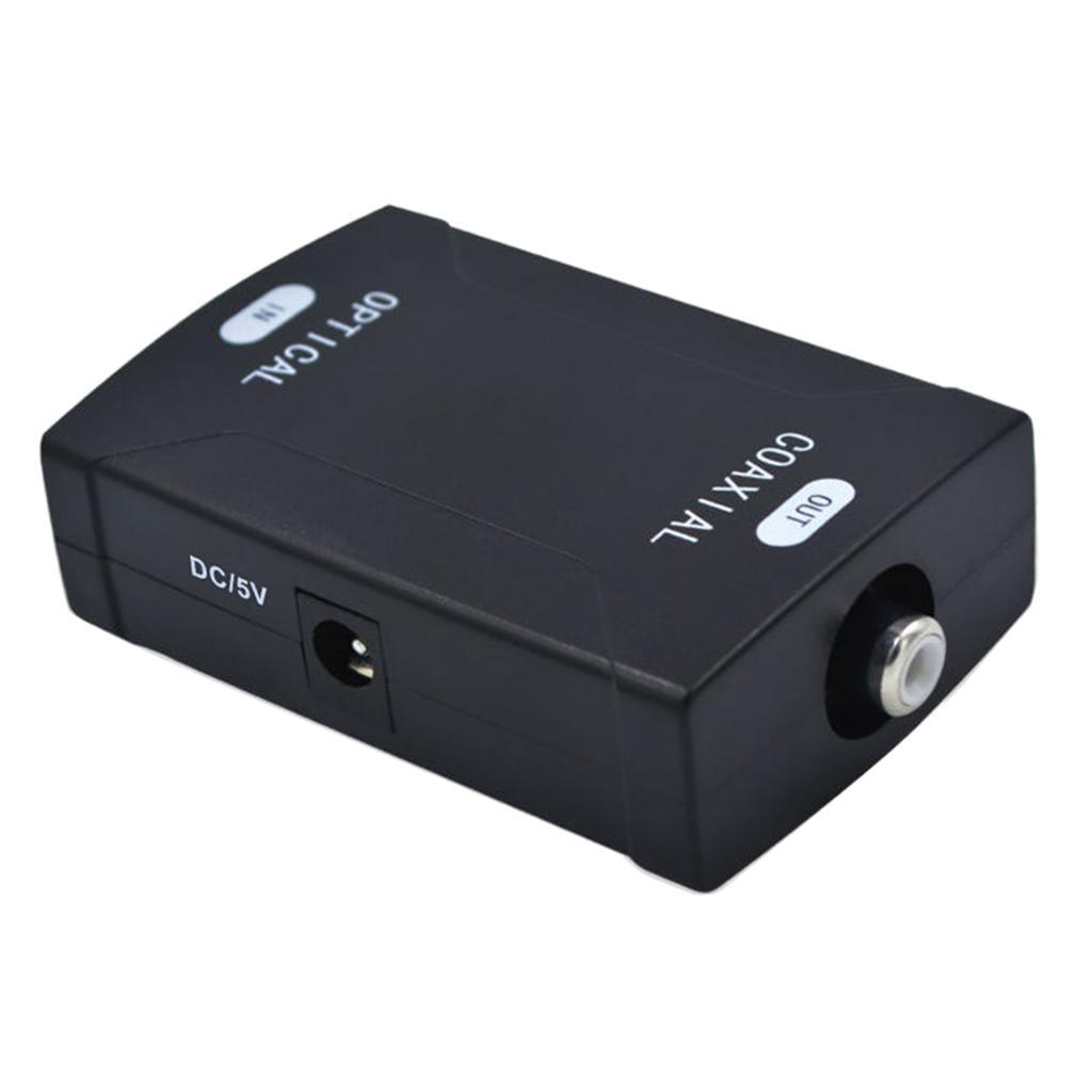 Coaxial RCA SPDIF to Optical Digital Audio Converter-Adaptor 24bit