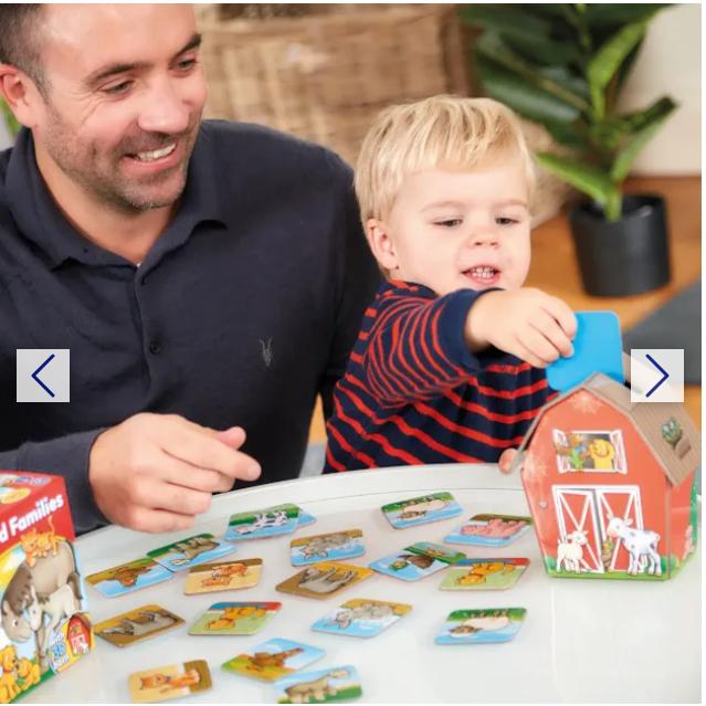 Trò chơi trí tuệ Farmyard Families - Orchard Toys giúp trẻ phát triển sự phối hợp tay mắt và ghi nhớ