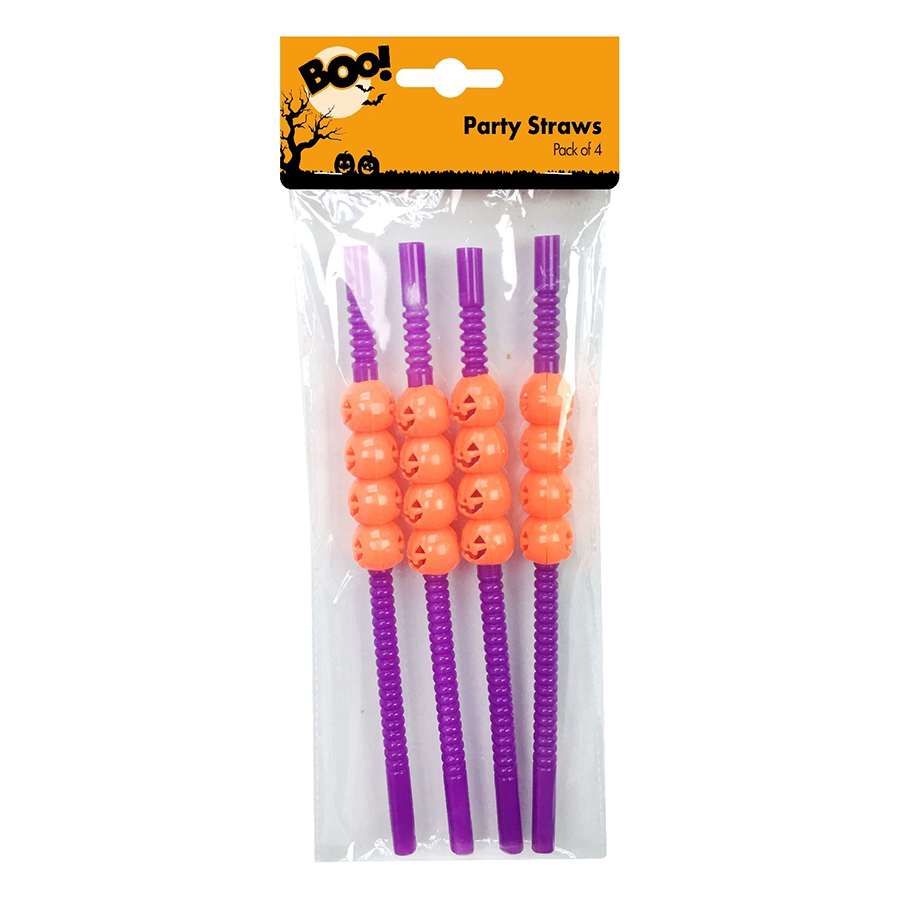 Ống Hút Dùng Trong Tiệc Halloween Uncle Bills Uh00608 (4 Cái) - Giao ngẫu nhiên