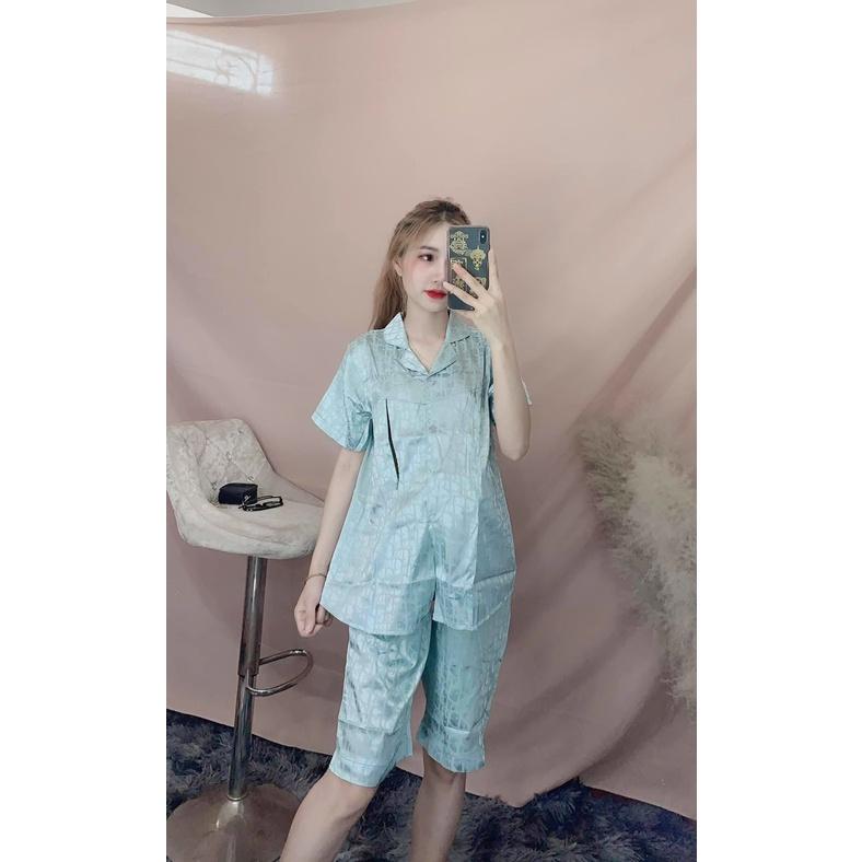 Bộ bầu mặc nhà mùa hè chất mát có khóa sau sinh - Đồ bộ bầu mặc được sau sinh