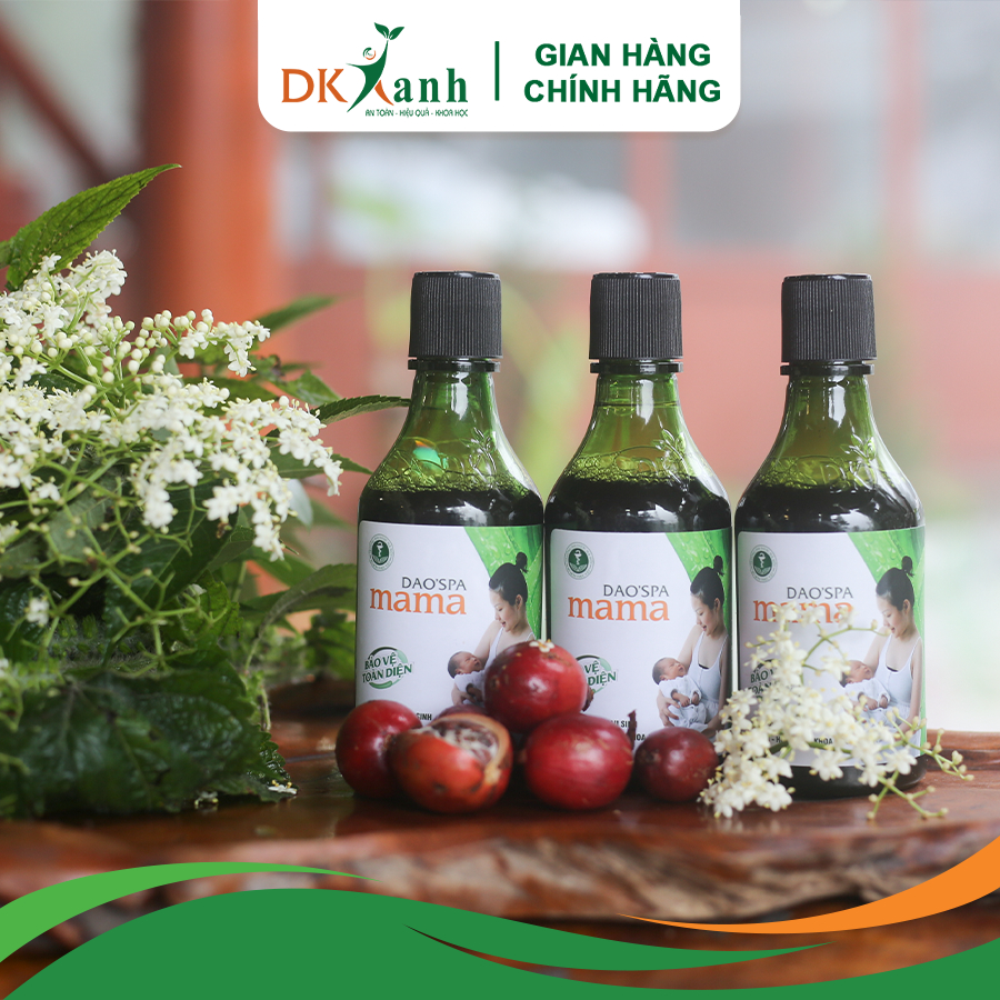 Xông Tắm Sau Sinh Dao'spa Mama, hộp 3 chai (250ml/chai) - Tặng 1 chai tắm bé Dao'spa baby 150ml - DK Pharma