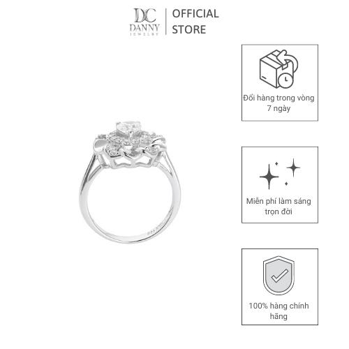 Nhẫn Nữ Bạc 925 Danny Jewelry Xi Bạch Kim Đính Đá CZ KI4GZ022