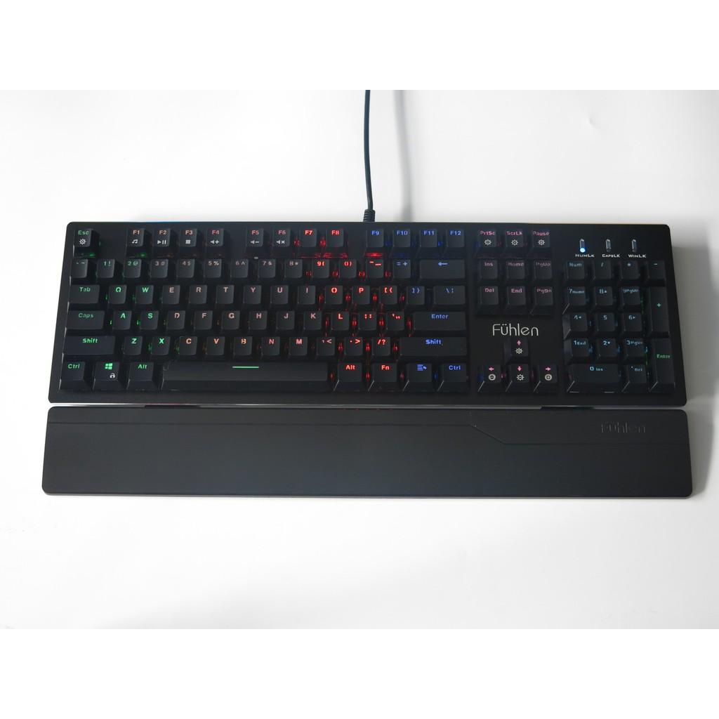 Bàn phím gaming Fuhlen E Eraser Mechanical Blue Switch Black - Hàng Chính Hãng