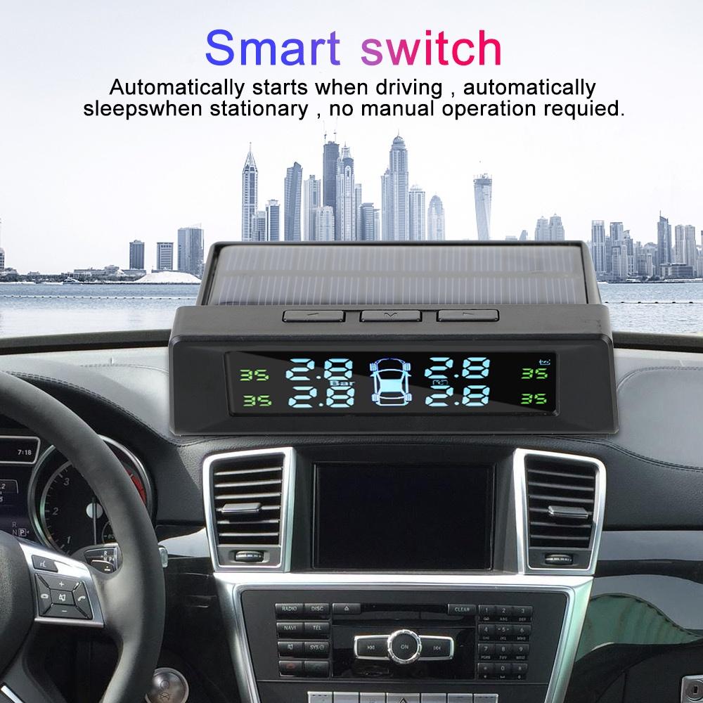 Hệ thống giám sát áp suất lốp xe hơi màn hình LCD sạc qua USB