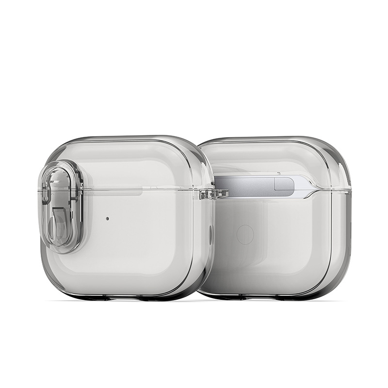 Ốp Case Bao Trong Suốt Dành Cho Airpods Pro 3 / Airpods Pro 2, Khoá An Toàn, Chống Sốc, Dux Ducis PECL Series_Hàng Chính Hãng