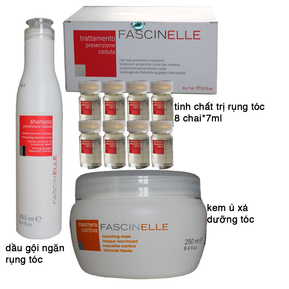 Tinh chất ngăn ngừa rụng tóc FASCINELLE HAIR LOSS PREVENTION TREATMENT ( 8 chai *7ml) -DMC011