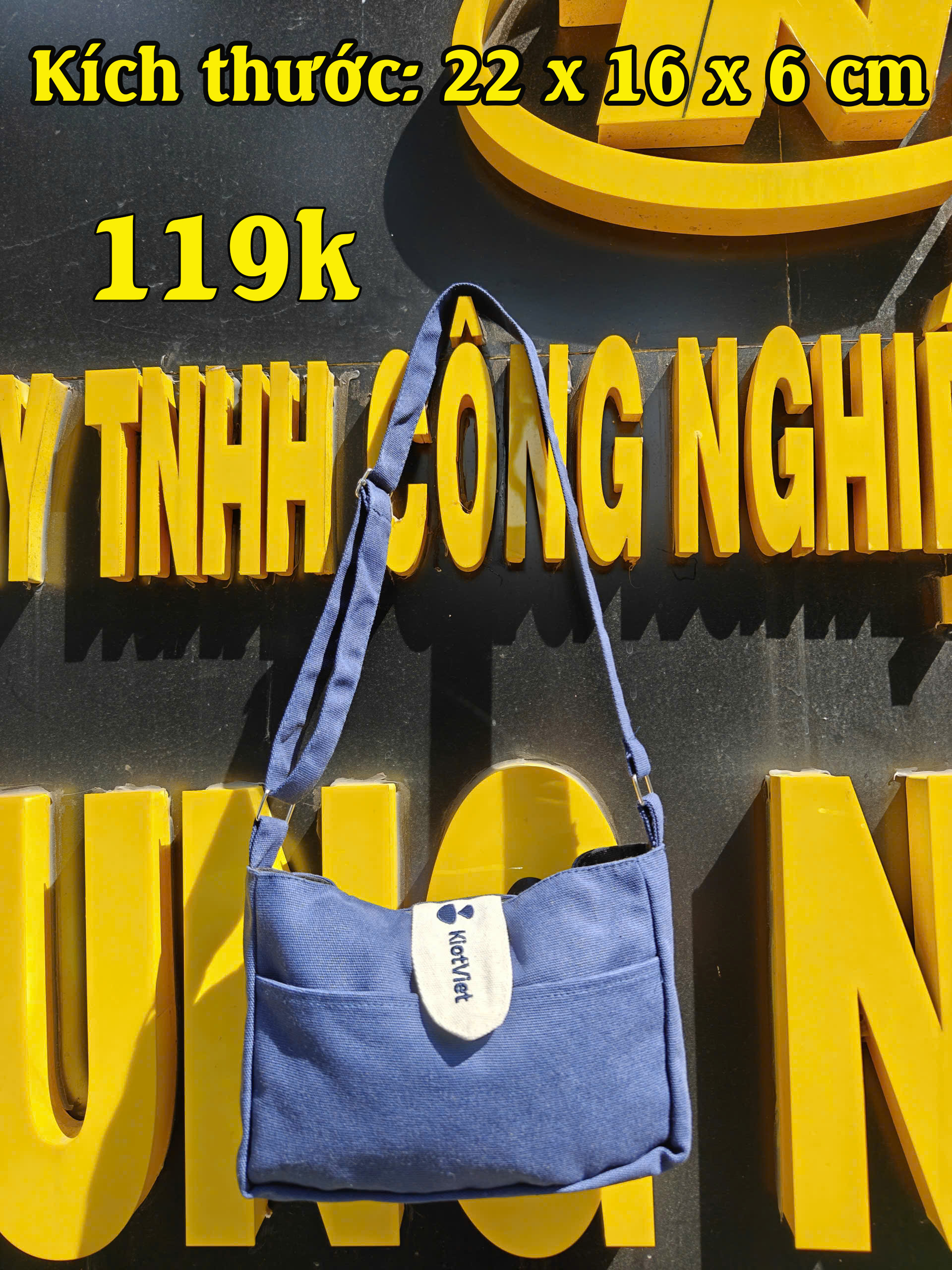 Túi đeo chéo Xbagg cao cấp, Chất liệu canvas