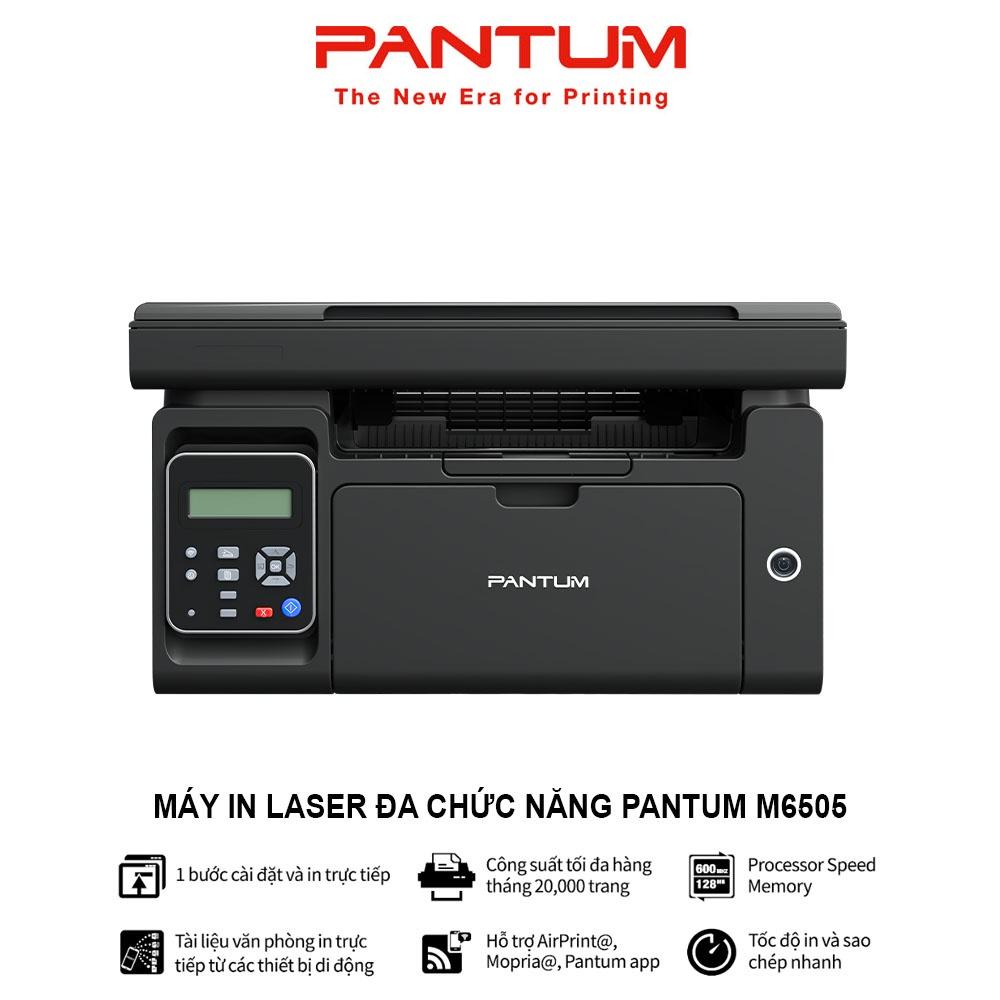 Máy in Laser đa chức năng PANTUM M6505, in đen trắng, tốc độ cao, scan, photocopy, khổ giấy A4 (Hàng chính hãng)