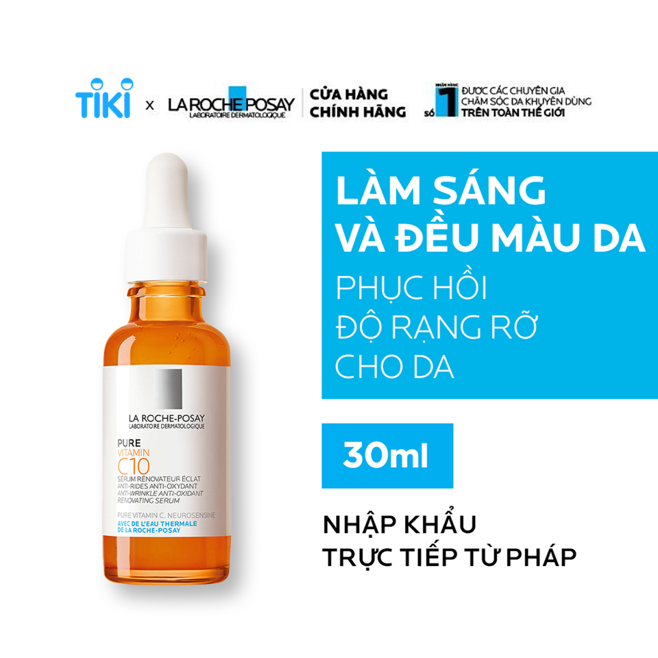 Dưỡng chất giúp cải thiện và làm sáng da La Roche Posay Pure Vitamin C10 Serum 30ml