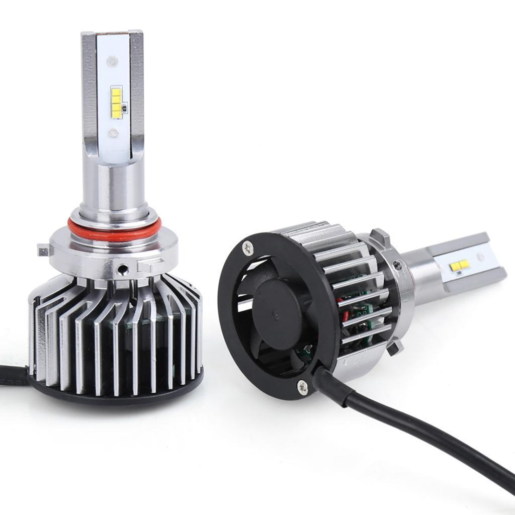 2X LED Headlight Bulbs 55W 68000 Lumens 6000K Xenon White Extremely Bright COB Chips Led Kit Motorcycle and Car Headlight 9005