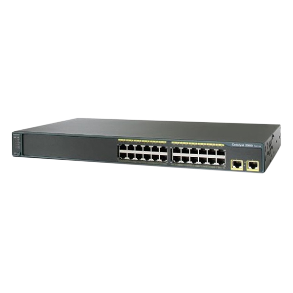 Thiết Bị Chuyển Mạch CISCO WS-C2960-24TT-L Catalyst 2960 24port 10/100 + 2 1000BT LAN Base Image - Hàng Nhập Khẩu