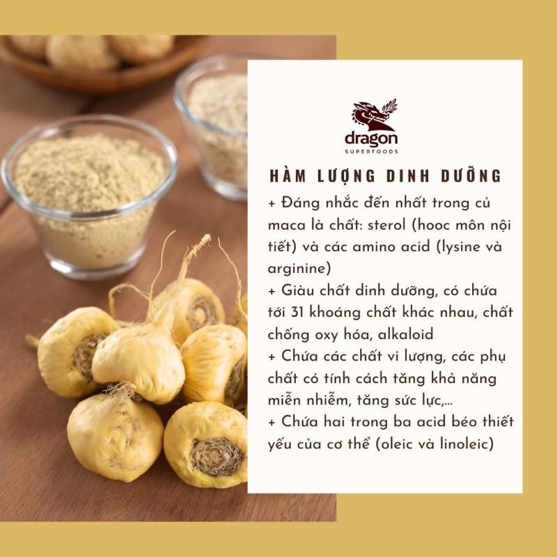 Bột maca (nhân sâm Peru) hữu cơ Dragon 200g