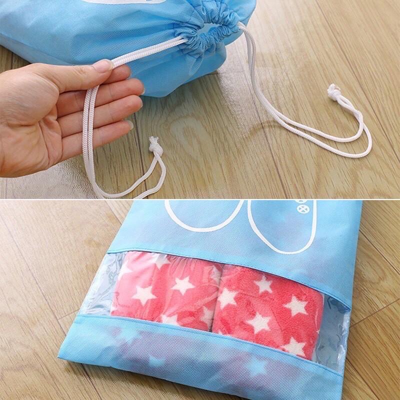 Túi Vải Đựng Giày Dép  - Màu Ngẫu Nhiên,Size Nhỏ (37*27cm)