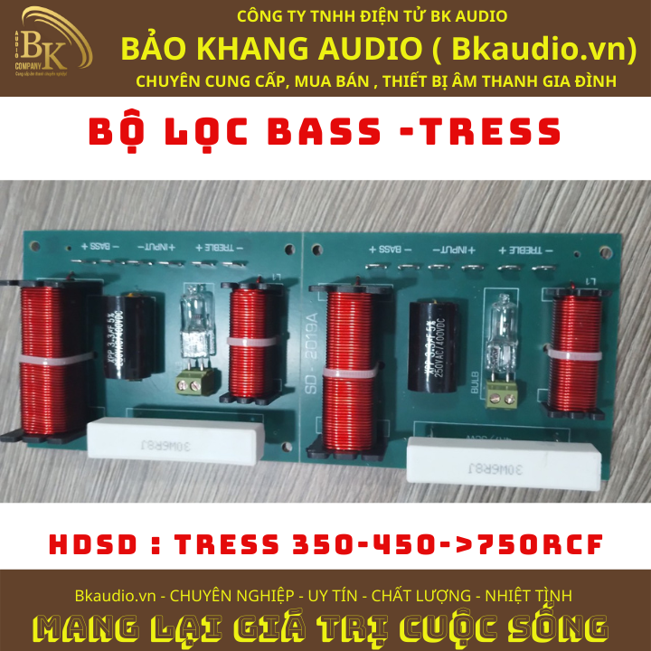 Lọc phân tầng. Lọc Bass và tress cho tín hiệu âm thanh. Msp : SPLL-01