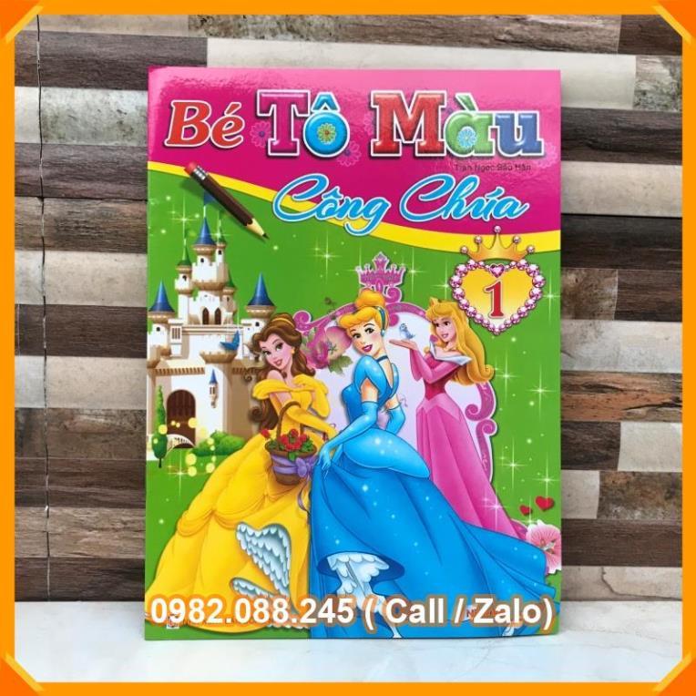 Em tập tô màu công chúa