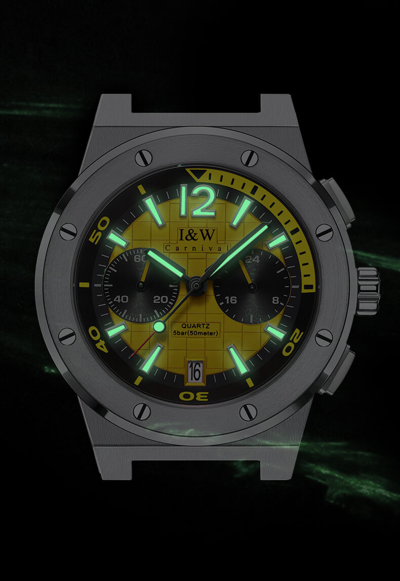 Đồng hồ nam chính hãng IW CARNIVAL IW605G-3 Kính sapphire ,chống xước ,Chống nước 30m ,Bảo hành 24 tháng,Máy điện tử(Pin),dây da cao cấp, thiết kế đơn giản dễ đeo