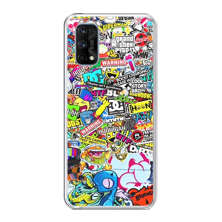 Ốp lưng điện thoại REALME 7 PRO – Silicon dẻo – 0077 WARNING01 – Hàng Chính Hãng