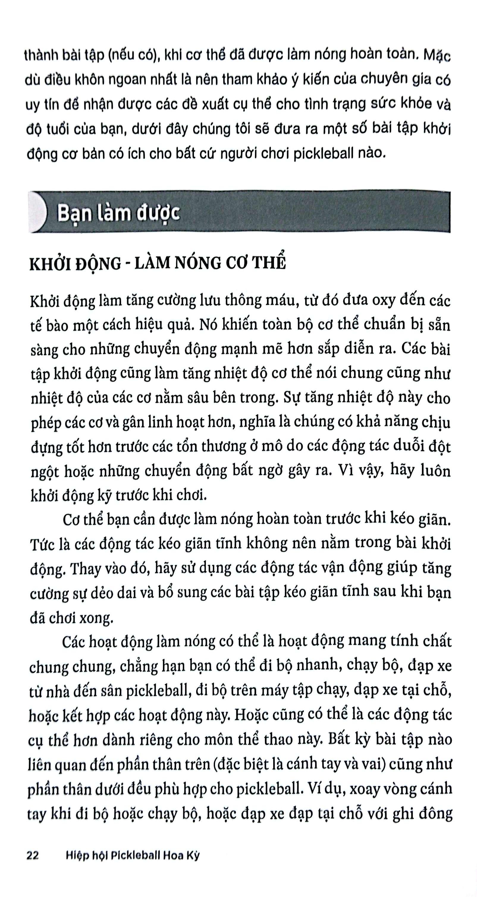 Sách - Pickleball Cho Người Mới Bắt Đầu