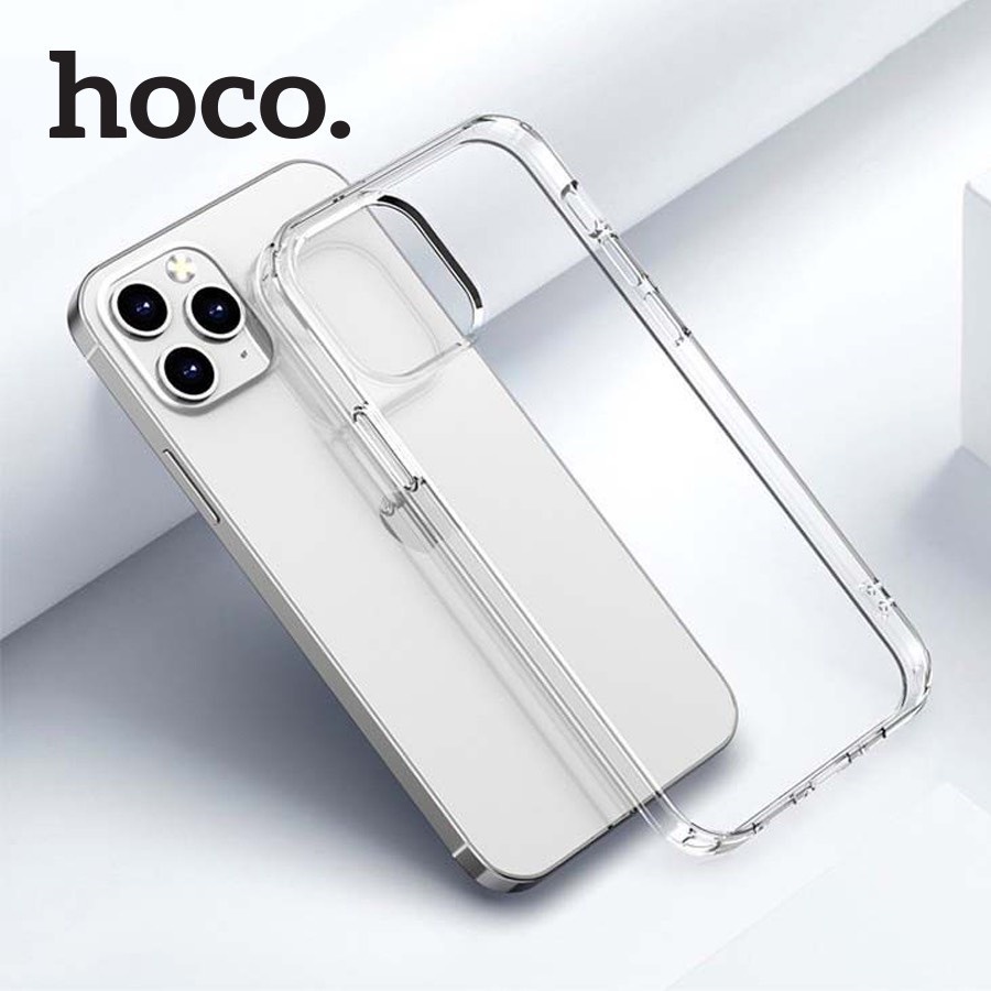 Ốp Lưng Silicon Hoco Trong Suốt Dành Cho Phone 14, 14Max, 14Pro, 14ProMax - Chất Liệu TPU Cao Cấp, Độ Đàn Hồi Cao - Hàng Chính Hãng