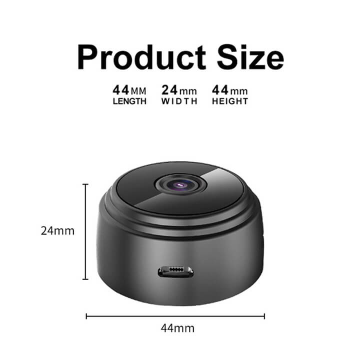 Camera wifi mini A9 không dây chống trộm kết nối điện thoại từ xa góc quay 120 độ Full HD 1080P, camera IP mini có Led hồng ngoại