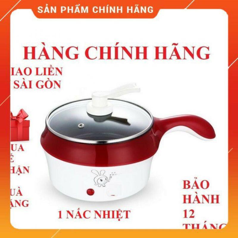 nồi lẩu mini có tay cầm tặng kèm xửng hấp