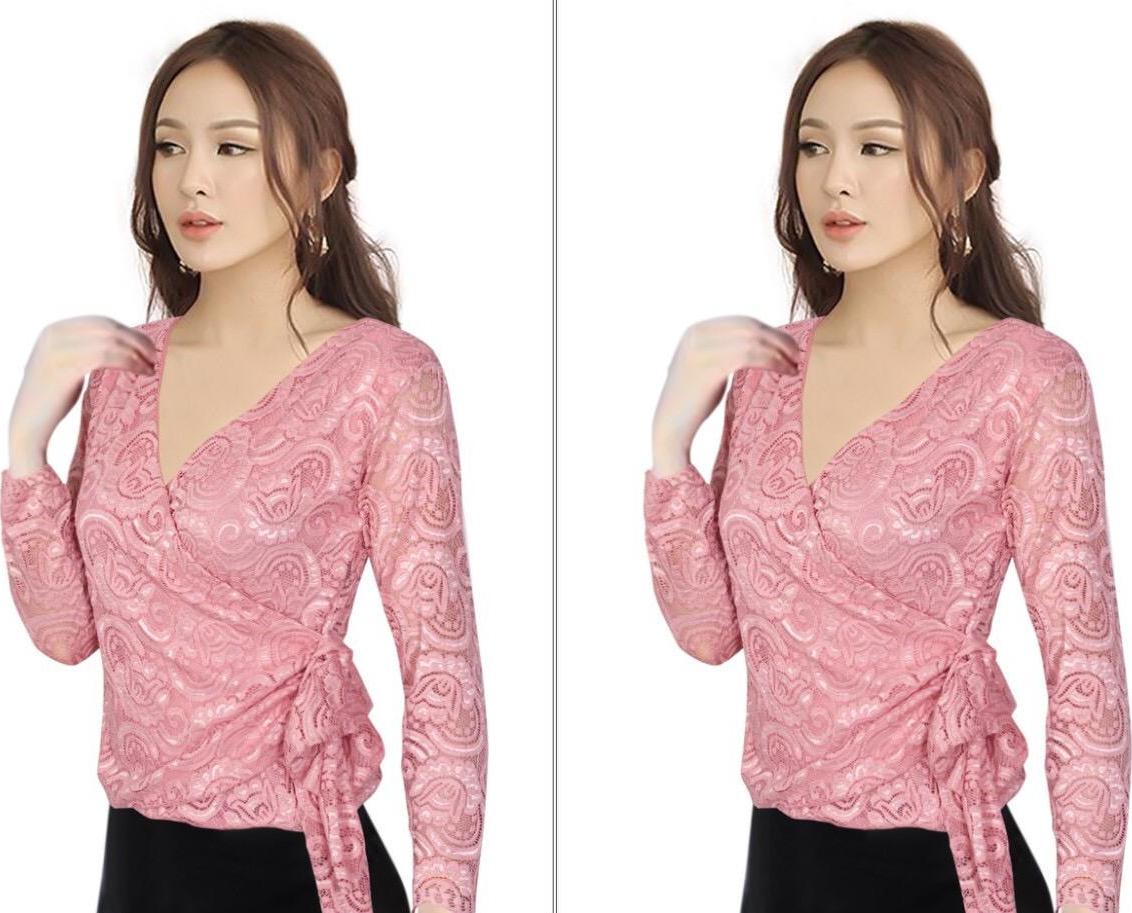 Aó ren eo đính nơ tay lỡ