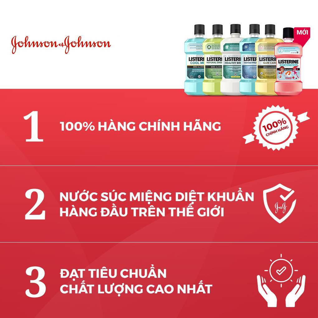 Nước súc miệng giúp nướu chắc khỏe Listerine Gum Care