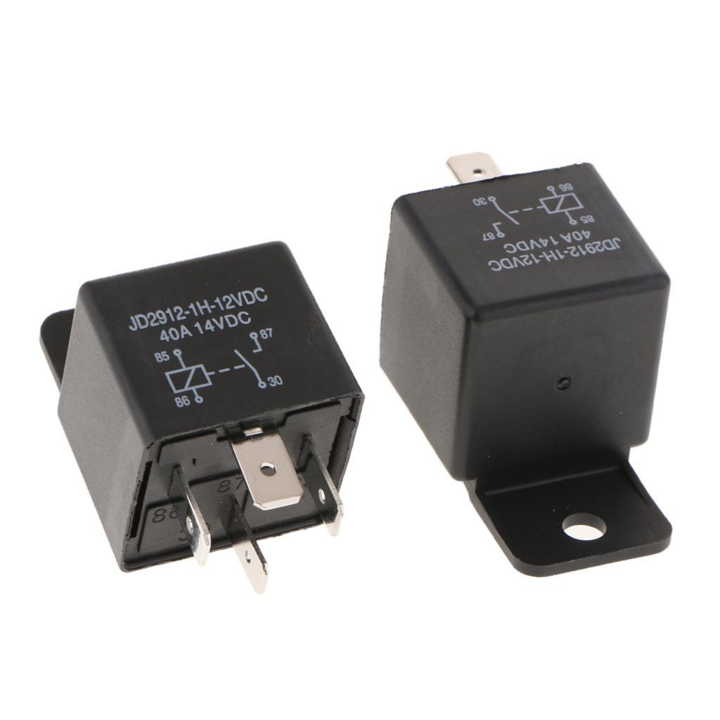 2Pcs Car Automotive Truck 12 DC 40A AMP Relay 4Pin Waterproof