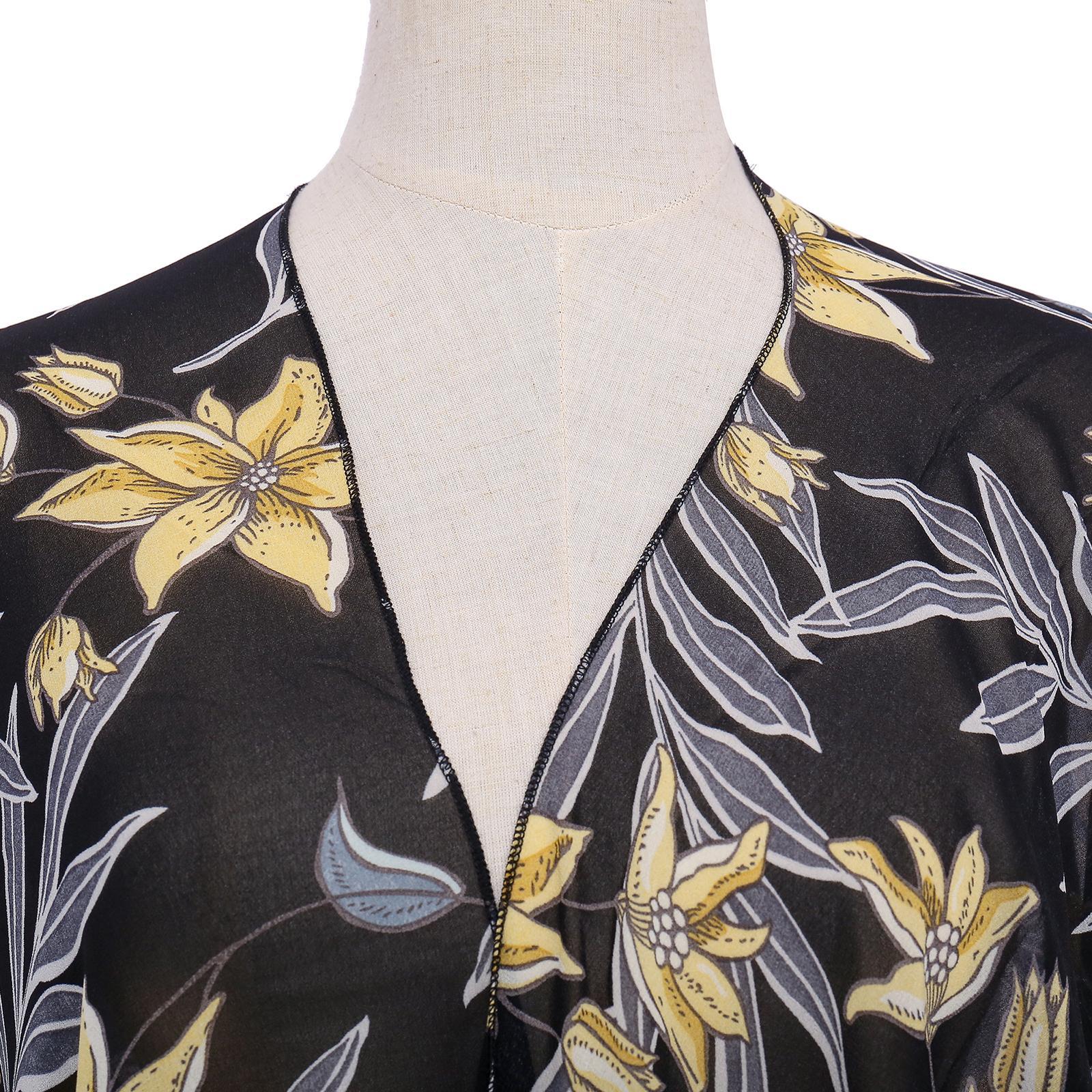 Lady Floral Jacket Loose Sun Protection Cardigan Beach Cover Up