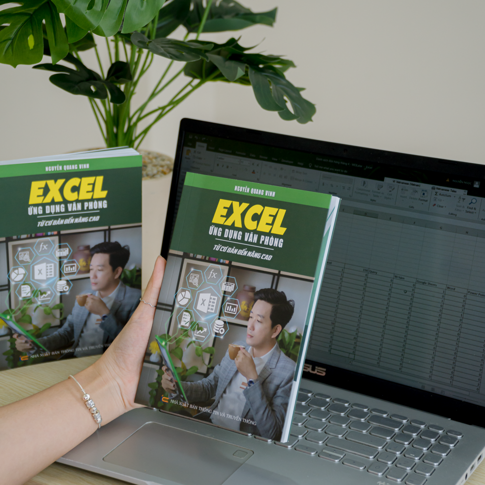 Combo 4 Sách Word -  Excel - Power Point - Power Query & Power Pivot ĐÀO TẠO TIN HỌC Ứng Dụng Văn Phòng Kèm Video Khóa Học