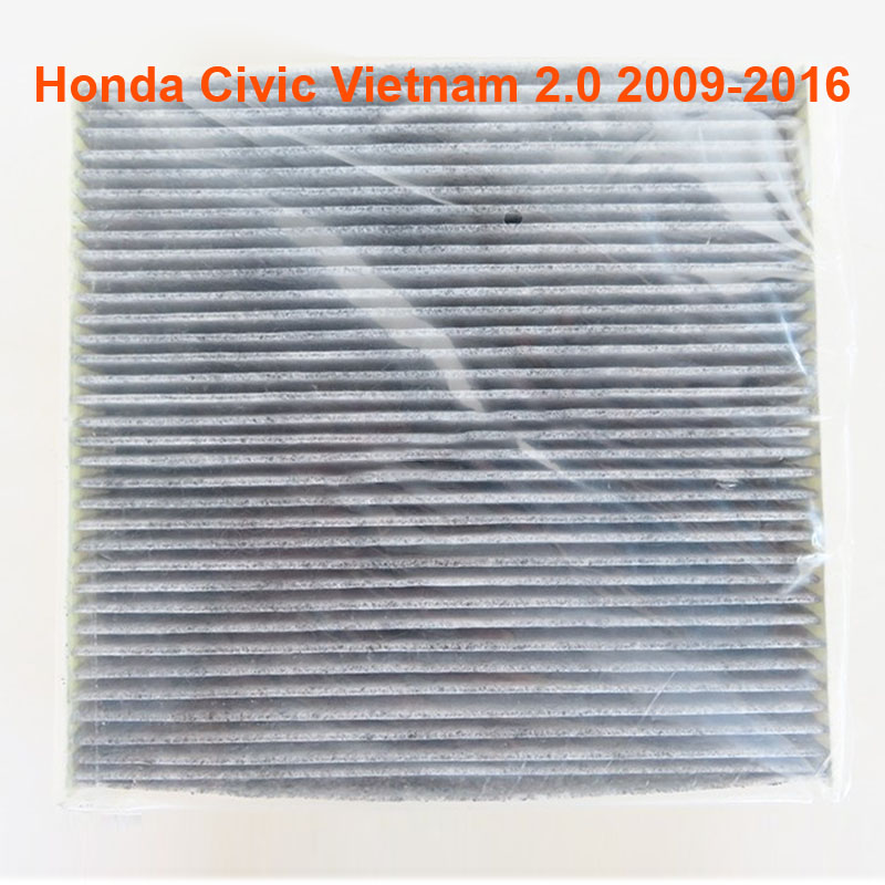 Lọc gió điều hòa Than hoạt tính AC881C dành cho xe Honda Civic Việt Nam 2.0 2009, 2010, 2011, 2012, 2013, 2014, 2015, 2016 80292-SEC-A01