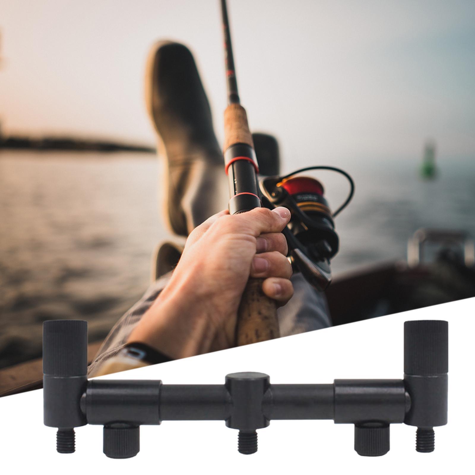 Fishing Rod Holder Buzz Bars Bite Alarm Black Aluminum Alloy Equipment Accessories