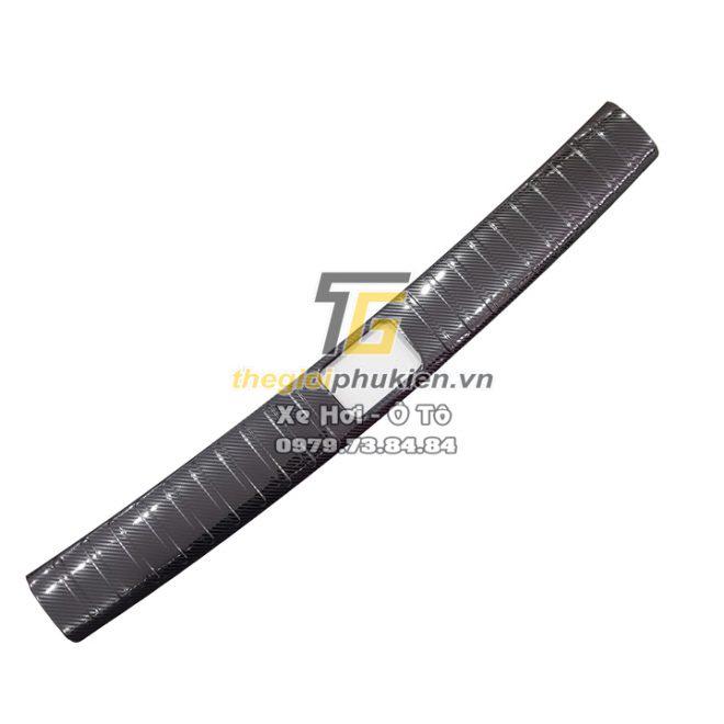 BỘ SẢN PHẨM Nẹp bước chân và ốp chống trầy cốp trong Hyundai Tucson 2016-2018 - Mẫu vân Carbon