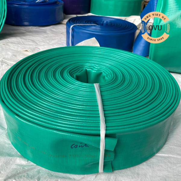 Ống bạt xanh ngọc phi 100mm loại 28C - Ống bạt bơm cát sỏi Việt úc