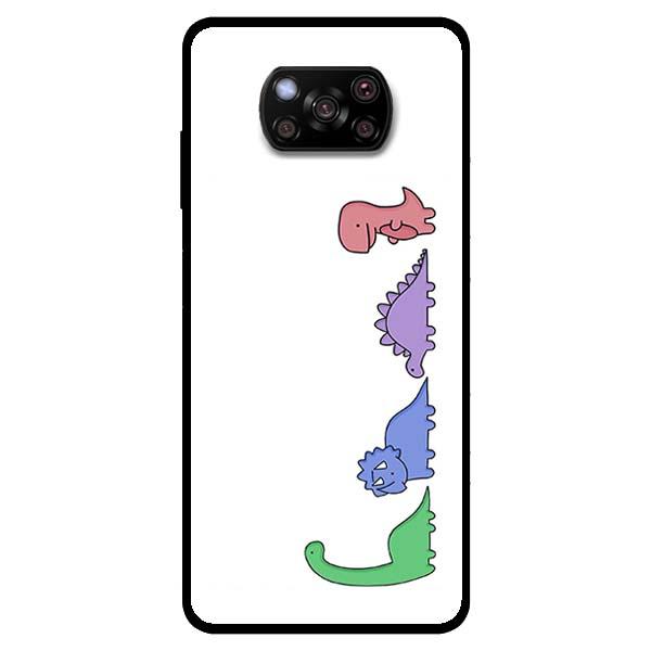 Ốp lưng dành cho Xiaomi Poco X3 - Minimalist Khủng Long