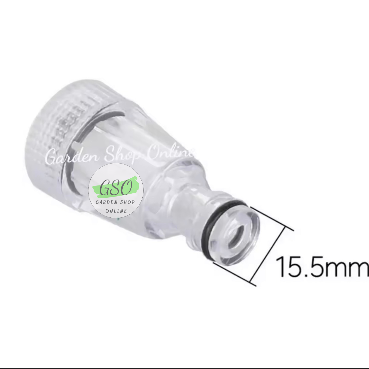 Cút nhựa trắng 2 lớp có lọc nối nhanh - Phụ kiện máy rửa xe áp lực cao